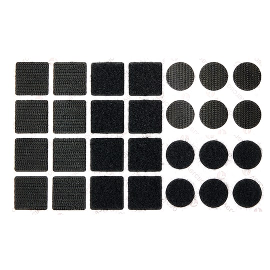 VELCRO® Brand Sticky Back Coins & Squares Value Pack